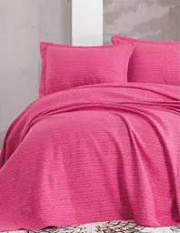 Покрывало Eponj Home с наволочками пике - Venus fusya фуксия 230*240