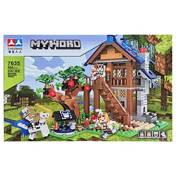 Конструктор дитячий Майнкрафт Bambi 7635 пластик, 504 деталі