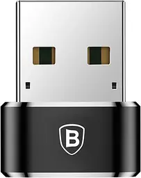 Адаптер Baseus USB Male to Type-C Female Adapter Converter black (CAAOTG-01) - мініатюра 2