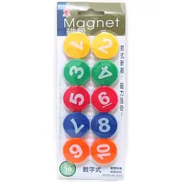 Магниты №DSCN1567 "Цифры 1-10" 3 см (10 штук)