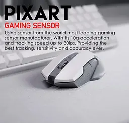 Ігрова бездротова миша Fantech WG-10 RAIGORII PixArt 10G White - мініатюра 3