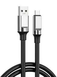 Кабель XO NB251 Liquid Silicone Rubber USB-A to Micro - 6A - 1m чорний (7102288)