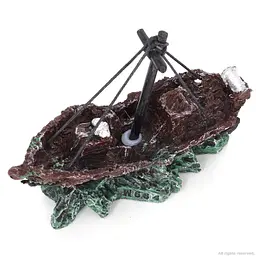 Декорація затонулий корабель Aqua Nova 12x5,5x10 см (AN664) - мініатюра 6