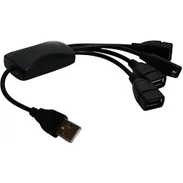 Хаб 4 порти гідра microUSB тато Otg