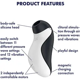 Вакуумний стимулятор з вібрацією Satisfyer Orca - мініатюра 6