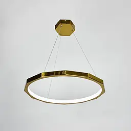Люстра із підвісним латунним кільцем Ø 50 см | Арт. MJ 239-500 AB | Line F