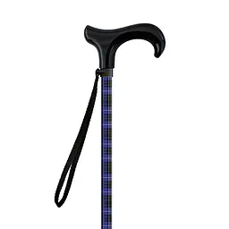 Палиця телескопічна MQ Perfect MQ584 Tartan Blu - Manico Derby Nero 55-94 см Комбінований - мініатюра 3