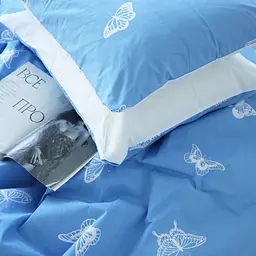 Простирадло MirSon Бязь 17-4752 Butterflies 180x220 см біле (2200008934606) - мініатюра 5