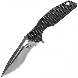 Ніж Skif Defender II Stonewash чорний 423SE