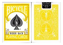 Карти гральні United States Playing Card Company Bicycle Rider Back Yellow deck (09421) - мініатюра 6