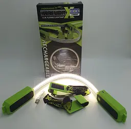 Підсвічування капота автомобільне світлодіодне 50 LED лампа 36см для освітлення універсальне з гачками та знімний акумулятор 18650 UKC M3 - мініатюра 4