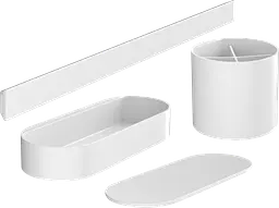 Комплект аксесуарів Hansgrohe WallStoris 4в1 Matt White 27968700, Білий матовий