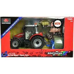 Набір моделей Britains Трактор Massey Ferguson 5612 з вилами та фігурками 1:32 (43205) - мініатюра 5