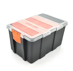 Пластиковый переносной ящик для инструментов Voltronic F156D 220x155x111мм