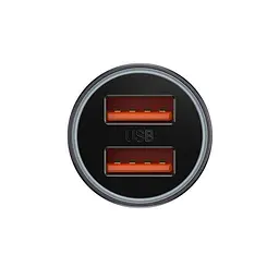Автомобільний зарядний пристрій Baseus Golden Contactor Max Dual Fast Charger Car Charger U+U 60 W CGJM000013 - мініатюра 2
