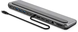 Док-станція USB-C > 2xHDMI/1xDP/3xUSB-A/USB-C/RJ54/PD/Audio Digitus teh0013495