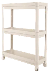 Етажерка 3-х ярусна Violet House 6015 Long Shelf 3 WHITE 54х18х67 см (7249026)
