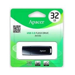 Флеш-накопичувач Apacer USB 2.0 AH336 32Gb чорний - мініатюра 2