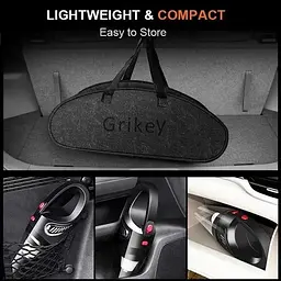 Автомобільний пилосос Grikey A3W дротовий для сухого/вологого прибирання з 3 насадками 5.5кПа 150W Чорний - мініатюра 7