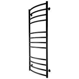 Рушникосушарка UNIO LDE W 1200-500-12 BLK Драбинка Дуга Еліт чорна (21553) - мініатюра 2