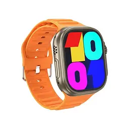 Смарт-годинник XO M10Ultra 9th Wireless Charging Smart Sports Talking Watch Поморанчевий - мініатюра 4