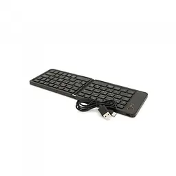 Клавіатура бездротова bluetooth B023, розкладна, 67 клавіш, (Eng/Pyc), 280x92 мм Чорна - мініатюра 2