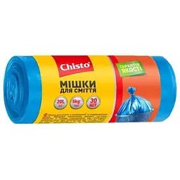 Пакети для сміття CHISTO 30шт 20л міцні