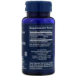 Глутамін Life Extension L-Glutamine 500 мг 100 капсул - мініатюра 2