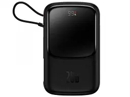 Power Bank Baseus Bipow Pro Digital Display Fast Charge 10000mAh 20W Lightning (Type-C cable) Black (PPQD020001) - мініатюра 2