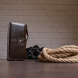 Чоловічий клатч у гладкій шкірі 20236 Vintage коричневий - мініатюра 3
