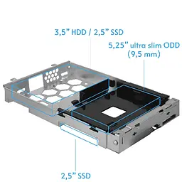 Корпус Chieftec UNI BE-10W-300 mATX , БЖ 300W, SLIM FF WHITE - мініатюра 8