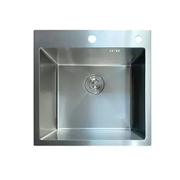 Кухонна мийка з нержавіючої сталі Mixxus MH5050 Micro Decor Ss Color MI8212, Нержавіюча сталь
