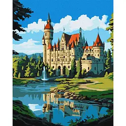 Картина за номерами "Чарівний замок" 40х50 см Ideyka (KHO6334)