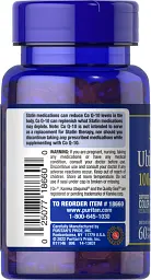 Убіхінол Puritan's Pride Ubiquinol 100 мг 60 капсул - мініатюра 3