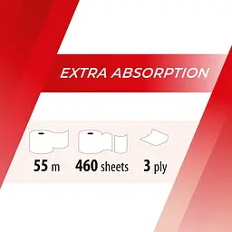 Рушник паперовий Кохавинська папірня Extra Absortion білий - мініатюра 3