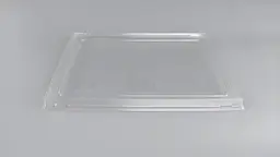Кришка PET 180×120 мм прозора для крафтового контейнера одноразова прямокутна кришка для упаковки їжі - мініатюра 2