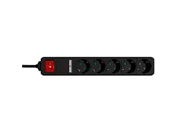 Мережевий фільтр EnerGenie 1.5 м Black (SPG5-U2-5-02) - мініатюра 2