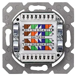 Комп'ютерна розетка Digitus 2xRJ45 STP, cat. 6, для відкритої проводки (DN-9006-N) - мініатюра 7