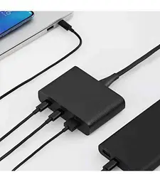 Зарядний пристрій ZMI 65W 3 порти 2C + 1 A з кабелем Type-C 1m чорний - мініатюра 3