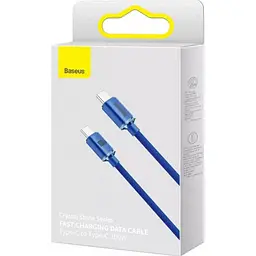 Кабель Baseus Crystal Shine Series Type-C to Type-C 100W 1.2m Blue (CAJY000603) [169525] - мініатюра 3
