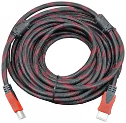Кабель шнур HDMI-HDMI високої чіткості V1.4 довжина 15м в нейлоновій оплетці
- мініатюра 5