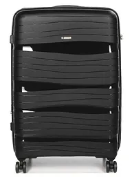 Валіза велика L поліпропілен Worldline Airtex 283 74,5×49×32см 120л Чорний - мініатюра 3
