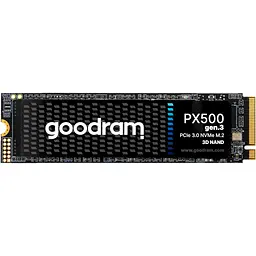 Твердотільний SSD накопичувач 256Gb, Goodram PX500 (Gen.3), PCI-E 3.0 x4, M.2 2280, 3D TLC, 3200/1300 МБ/с (SSDPR-PX500-256-80-G3)