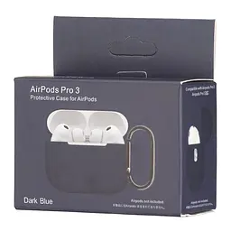 Чохол Silicone Case 1,2mm for AirPods Pro 3 Dark Синій - мініатюра 2