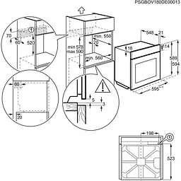 Духовка електрична Electrolux EOE8P31X - мініатюра 5