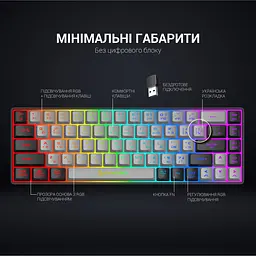 Клавіатура GamePro бездротова (GK935) - мініатюра 10