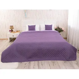 Покривало Руно двостороннє декоративне Violet 150х212 см фіолетове