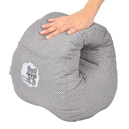 Подушка для годування Papaella Mini Горошок, 28х30 см, сірий (8-31999) - мініатюра 5