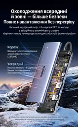 Док-станція USB-C UGREEN CM498 хаб 2 USB-A та 2 USB-C для даних до 5 Гбіт/с HDMI до 4K 60 Гц з режимами 2K 120 Гц та 1080p 144 Гц для HDMI потрібен відеовихід USB-C пристрою RJ45 Ethernet до 1000 Мбіт/с кардридер SD/microSD вхід живлення USB-C PD 3.0 до 100 Вт із заряджанням ноутбука до 85 Вт одночасне читання двох карт для Windows/macOS/Linux вбудований кабель 0,2 м темно-сірий (15375) - мініатюра 14