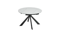 Стіл Prestol Асті розкладний 1100/1400х1100х750 білий - мініатюра 1